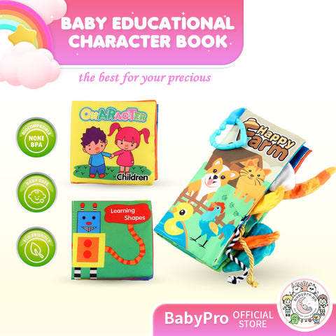 Babyproph Washable Early Educational Books For Toddlers With Rustle Sound
