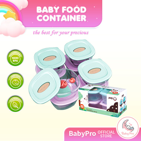 Babyproph Jiayi Baby Food Container 4pcs Freezer Storage Containers BPA FRE