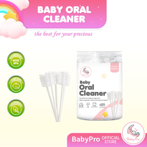 Babyproph Oral Tongue Cleaner Disposable Mouth Cleaning Gauze Brush for Baby