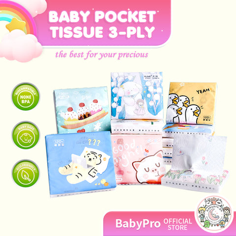 Babyproph Premium Baby Facial Cleaning Tissue 3-ply 40pcs sheet