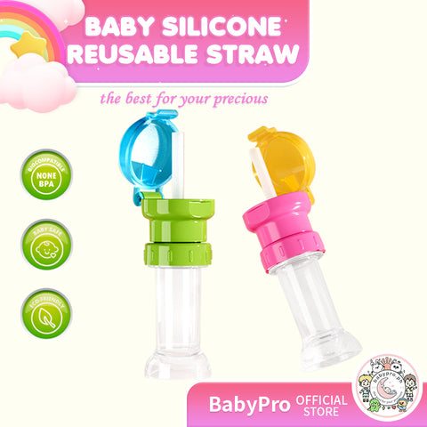 Babyproph Premium Silicone Drinking Straws Replacement Child Travel Mug Straws Reusable