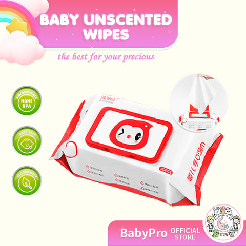 Babyproph Premium Baby Unscented Non-Alcohol Wips 80 Sheets Newborn Wet Wipes