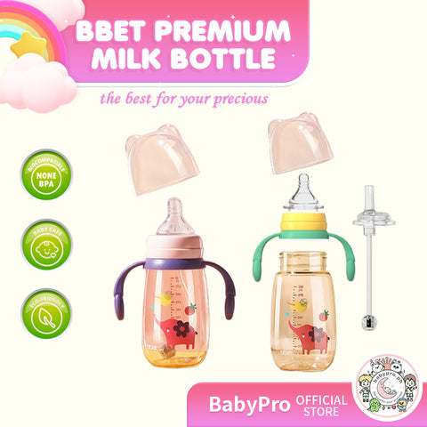Babyproph Premium BBET Elephant Baby Bottle Feeding Bottles PPSU 240ml 300ml with Handle