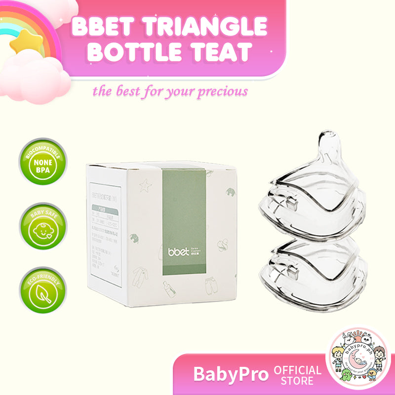 Babyproph Premium BBET Triangle Bottles Teat Nipple Replacement Milk 2 Pcs