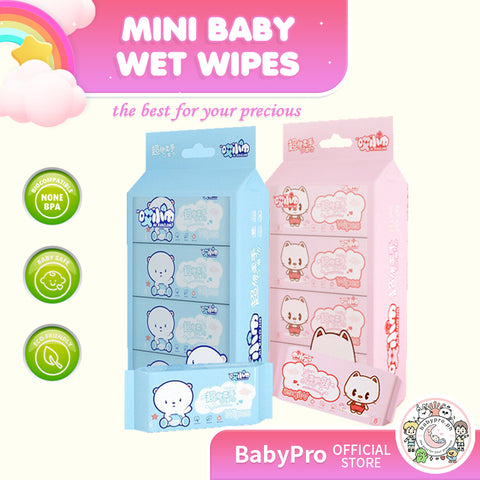 Babyproph Premium Baby Mini Wipes Pocket Portable Wipes Multipurpose Daily Use