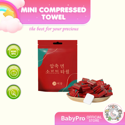 Babyproph Mini Compressed Towel Disposable Cleansing Towel Non-woven Mesh Travel Wash Face