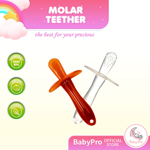 Babyproph Baby Soft Silicone Nano Teether Infant Teething Toys Molar for Babies