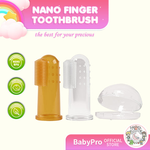 Babyproph Premium Baby Silicone Toothbrush Finger Children Teeth Clean Soft Infant Tooth Brush Cleaning