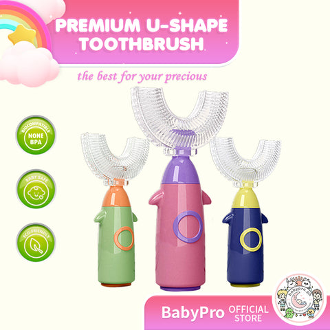 Babyproph Premium U-shape toothbrush for kids Toddler Baby 1-12 Years Old Children's Soft  Brushing