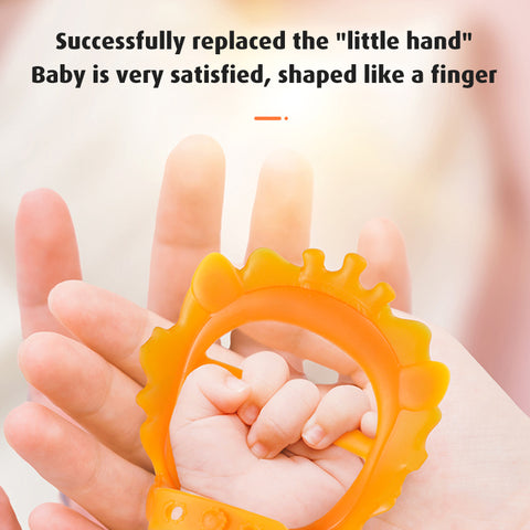 Babyproph Premium Nano Silver Silicone Teether Lion Design Adjustable Wristband BPA Free