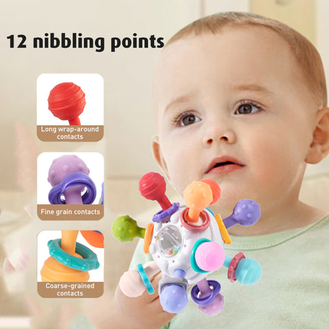 Babyproph Premium Baby Teether Toys Manhattan Ball Educational Teether Toys Sound Rattles