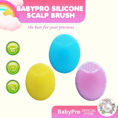 Babyproph Premium Baby Silicone Massage Scalp Brush Muti-Use Silicone Scalp Brush