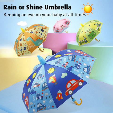 Babyproph Kid's Umbrella Cartoon Design With Protective Plastic Tube Cover