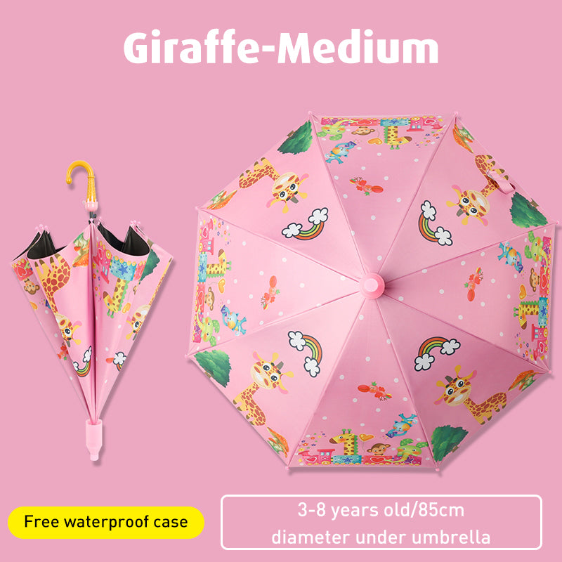Babyproph Kid's Umbrella Cartoon Design With Protective Plastic Tube Cover