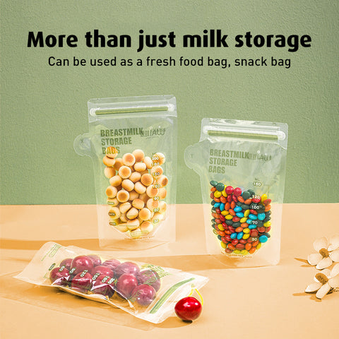 Babyproph Breast Milk Storage Bag 200ml 30 Clear bags Zip Lock Double Sealing Strips