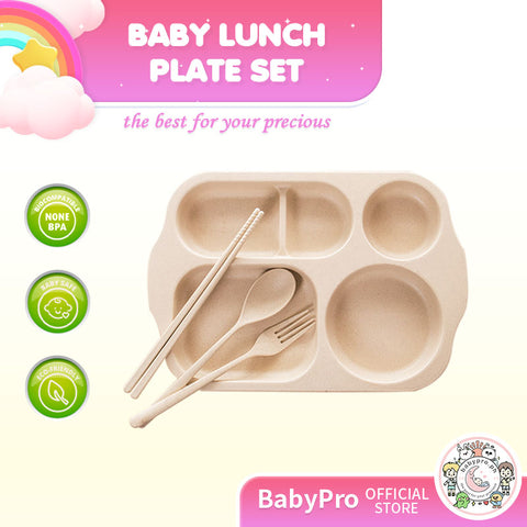 Babyproph Wheat Straw Children's Dinner Plate Set