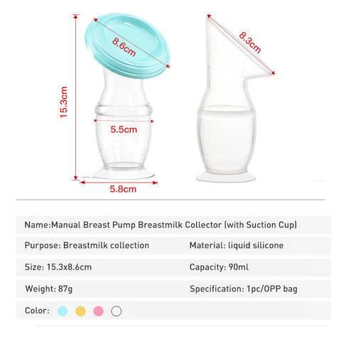 Babyproph Silicone Manual Breast Pump With Suction Base BPA Free