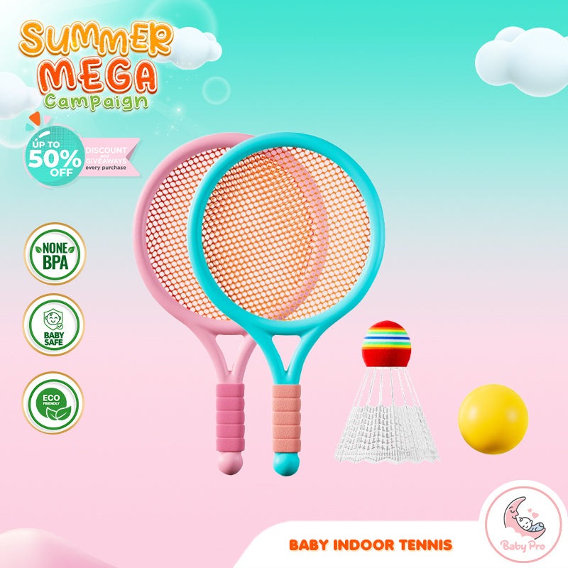 Babyproph Kids Badminton/Tennis Rackets and Ball Toy Set Indoor and Ou ...