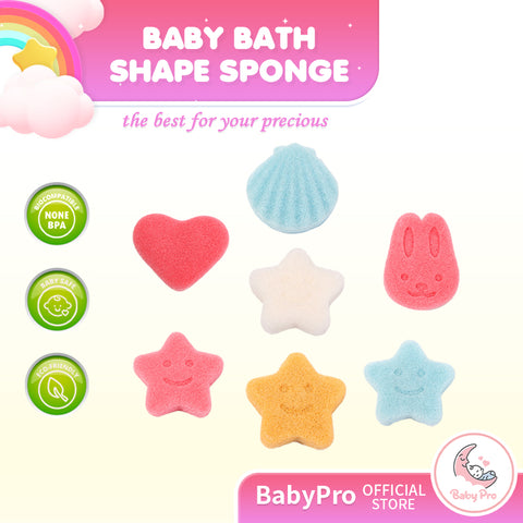 Babyproph Natural Konjac Gentle Cleansing Baby Bath Shape Sponge