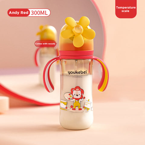 Babyproph 2 in 1 Baby Feeding Bottle Milk Bottle Water Bottle With Straw 300ML