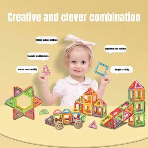 Babyproph 30pcs Kids Magnetic Building Blocks Toys Set Multicolor Educational  Puzzle Toys