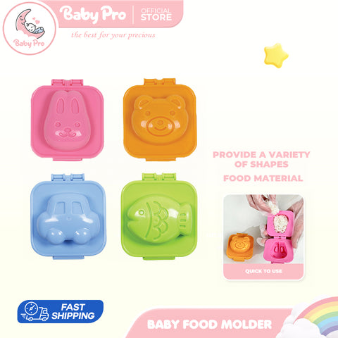 Babyproph 2pcs Baby Food Molder Rice Bread Boiled Egg Molder Food Bento Box Tools