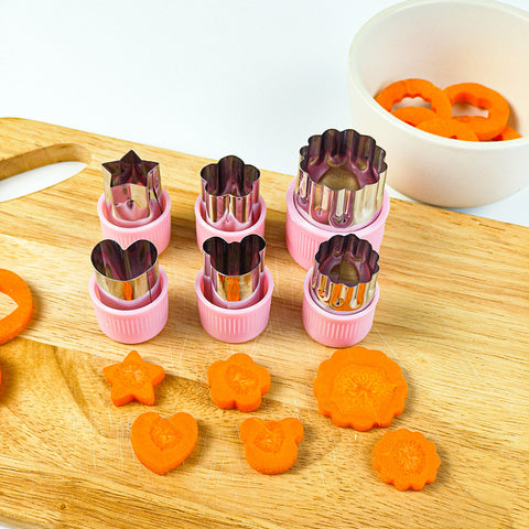 Babyproph 6pcs Stainless Steel Baby Food Shape Cutter Fruit Vegetables Bread Shape Cutter