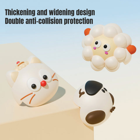 Babyproph 4Pcs Baby Cartoon Sheep Safety Silicone Table Corner Protection Cover Anti-Collision Corner Guard