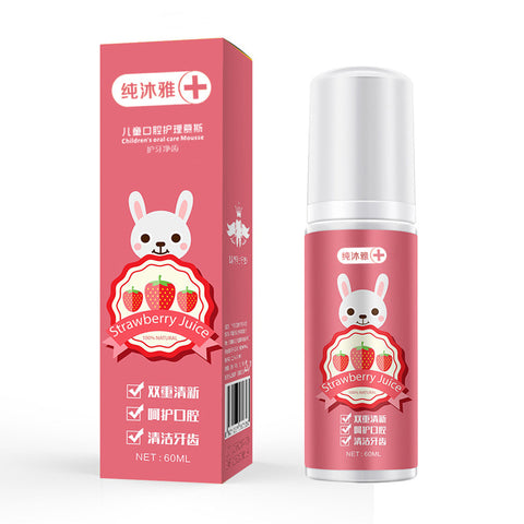 Babyproph Kid's Foam Toothpaste Strawberry and Orange Flavor Teeth Cleansing Mousse Deeply Cleaning For Child