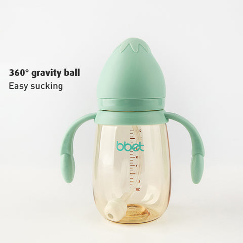 Babyproph Premium BBET Baby Feeding Bottle 8 oz | Elephant Strawberry Pink | Green 240ml