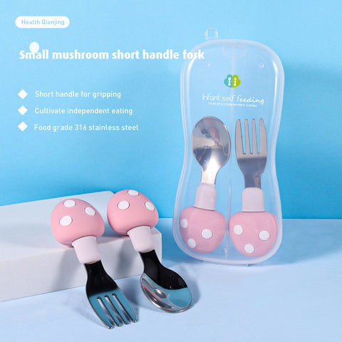 Babyproph Feeding Spoon and Fork Set Stainless BPA FREE Kids