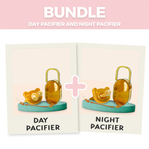 Babyproph Premium Nano Brown Newborn Baby Pacifier Day and Night