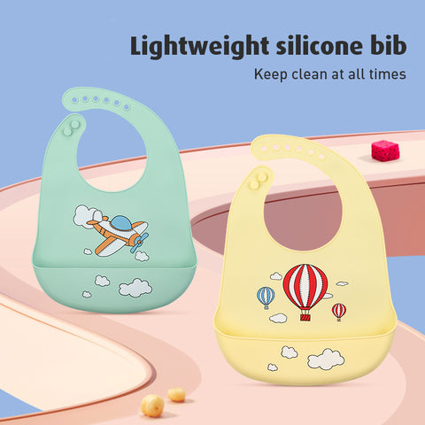 Babyproph Premium Baby Silicone Bib Food Washable Waterproof  BPA FREE for Toddler