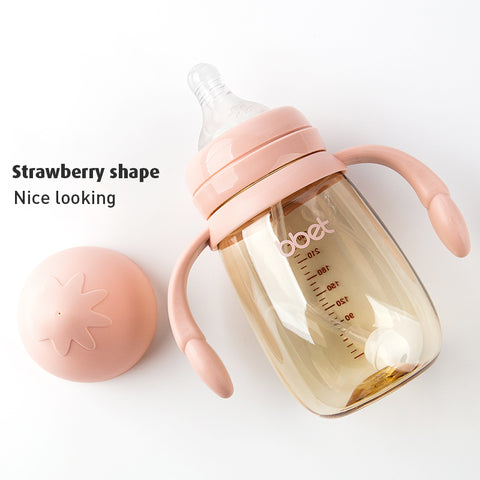 Babyproph Premium BBET Baby Feeding Bottle 8 oz | Elephant Strawberry Pink | Green 240ml