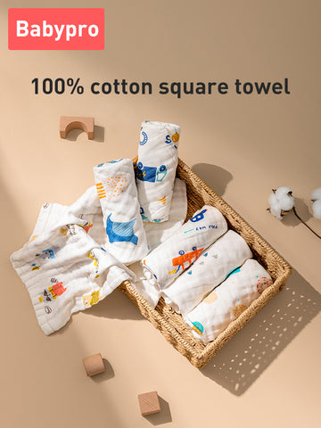 Babyproph Premium Baby Washcloth Small Napkin Ultrasoft Pure Cotton Gauze Face Towel Soft Saliva Hanky