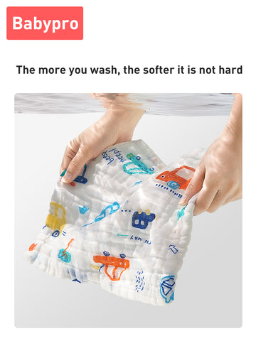 Babyproph Premium Baby Washcloth Small Napkin Ultrasoft Pure Cotton Gauze Face Towel Soft Saliva Hanky