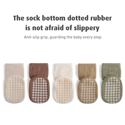 Babyproph Premium Long Anti Slip Socks One Pair Individual Pack Soft Cotton floor Sock Keep Warm